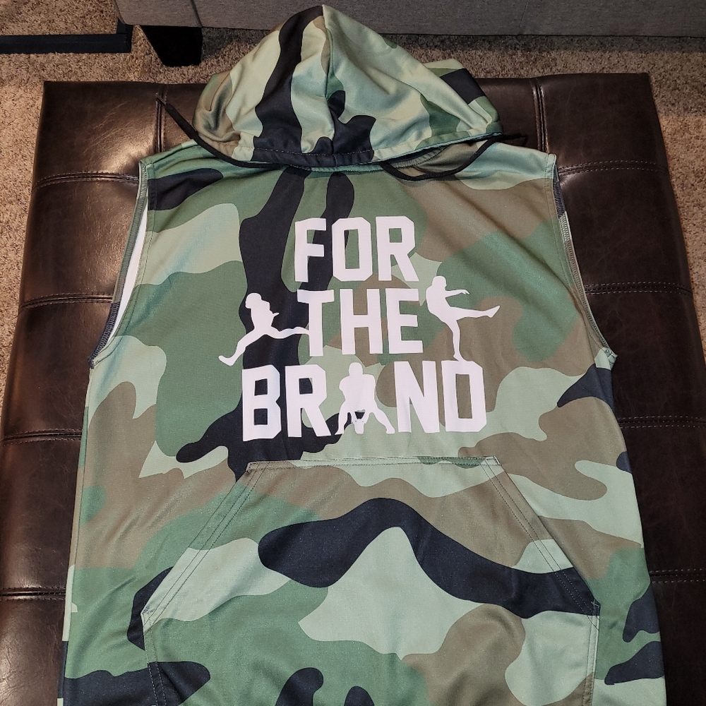 Pat McAfee FTB "For The Brand" sleeveless hoodie (NWOT) *NEVER WORN*